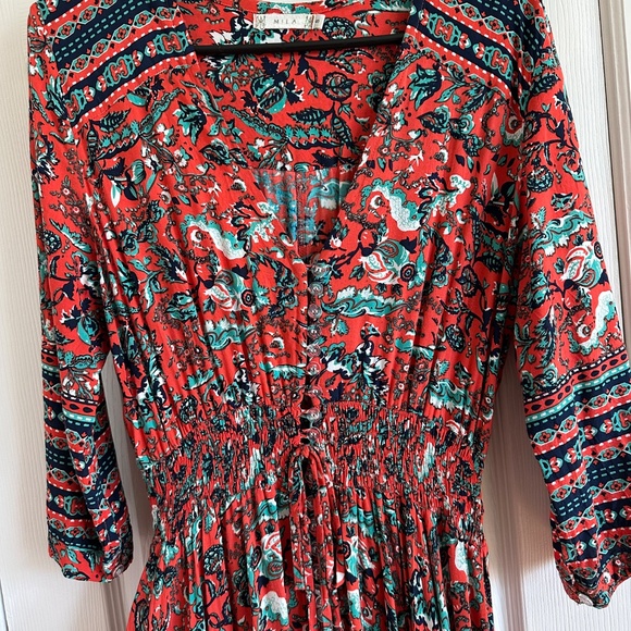 MILA Boho Dress Size Small - Picture 3 of 9